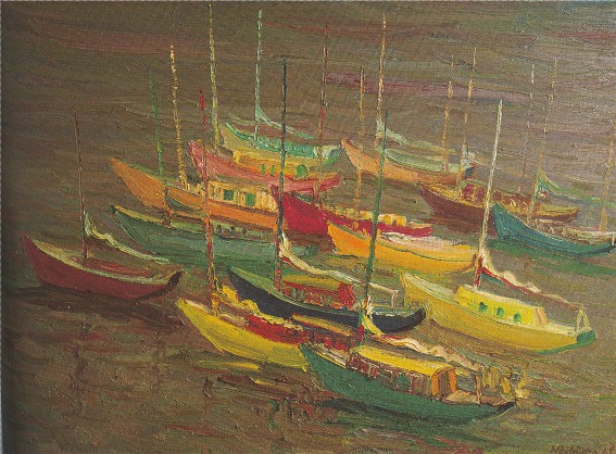 Image - Mykola Nedilko: Boats (1965).